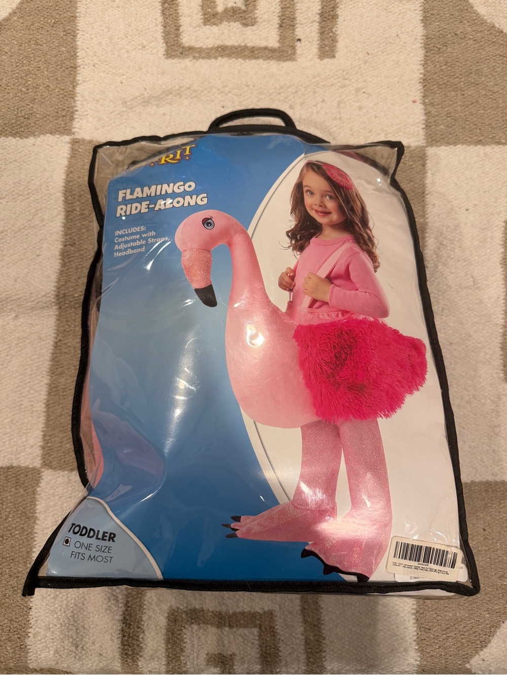 Spirit Pink Flamingo Ride-Along Toddler Costume